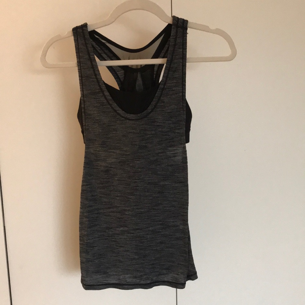 Lululemon built-in sports bra and tank top